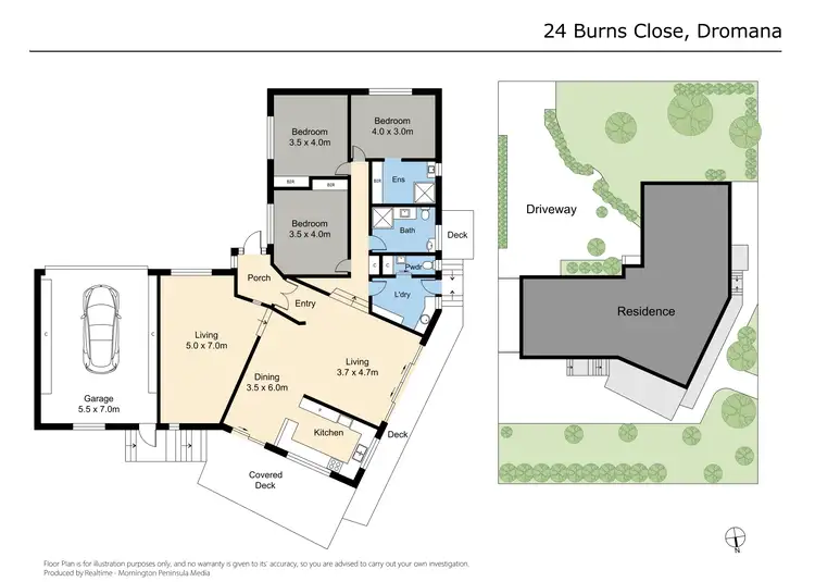 Floorplan of Homely house listing, 24 Burns Close, Dromana VIC 3936