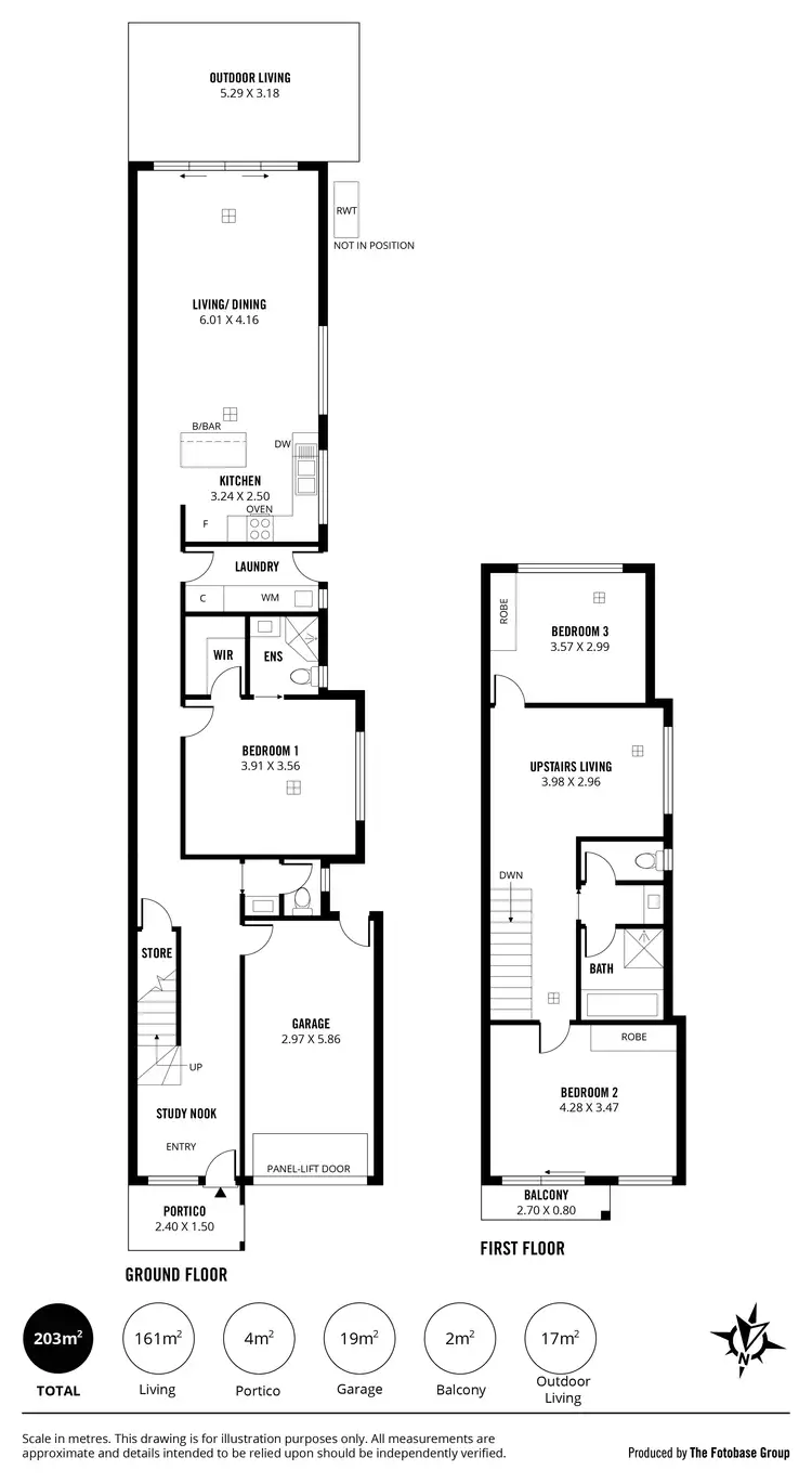 Floorplan of Homely townhouse listing, 18 Cobham Avenue, Morphettville SA 5043