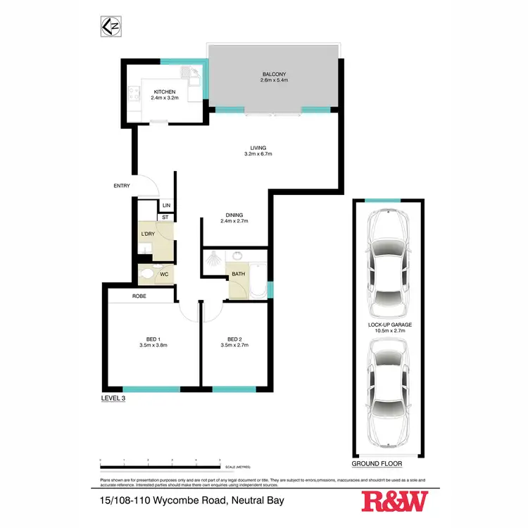 Floorplan of Homely apartment listing, 15/108 Wycombe Road, Neutral Bay NSW 2089