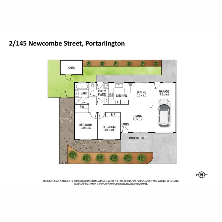 Floorplan of Homely unit listing, 2/145 Newcombe Street, Portarlington VIC 3223