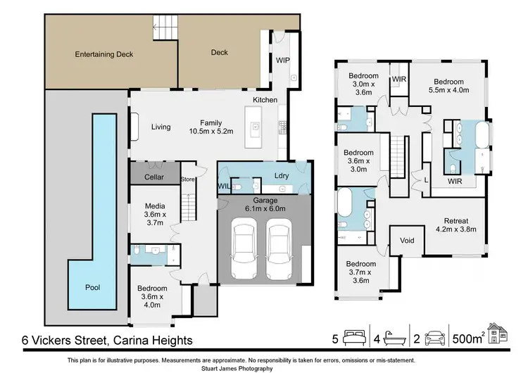 Floorplan of Homely house listing, 6 Vickers Street, Carina Heights QLD 4152