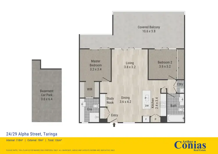 Floorplan of Homely apartment listing, 24/29 Alpha Street, Taringa QLD 4068