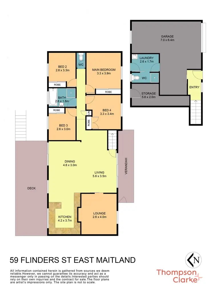 Floorplan of Homely house listing, 59 Flinders Street, East Maitland NSW 2323