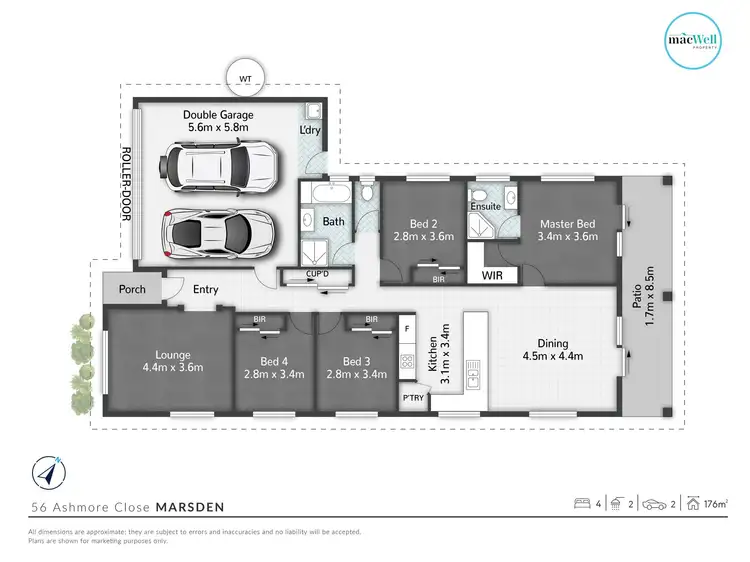 Floorplan of Homely house listing, 56 Ashmore Close, Marsden QLD 4132