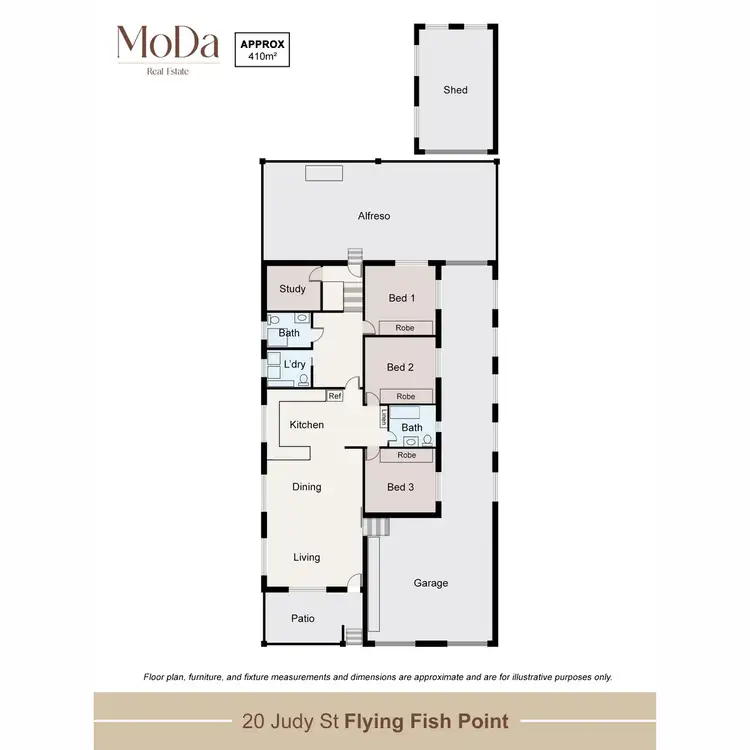 Floorplan of Homely house listing, 20 Judy Street, Flying Fish Point QLD 4860
