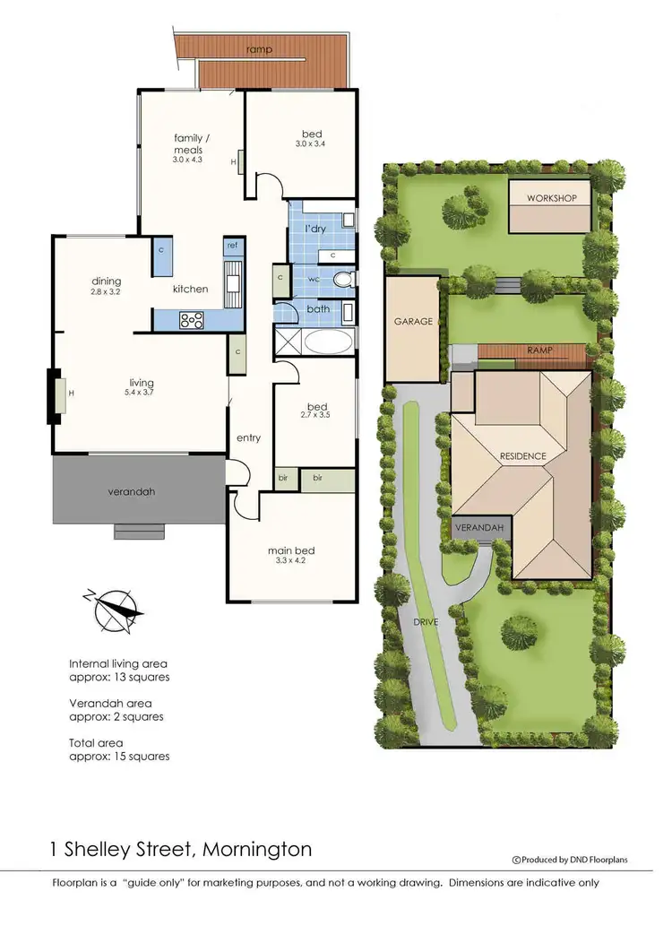 Floorplan of Homely house listing, 1 Shelley Street, Mornington VIC 3931