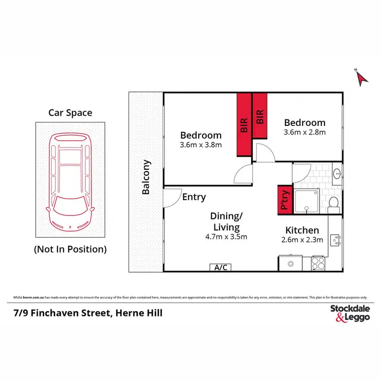 Floorplan of Homely unit listing, 7/9 Finchaven Street, Herne Hill VIC 3218