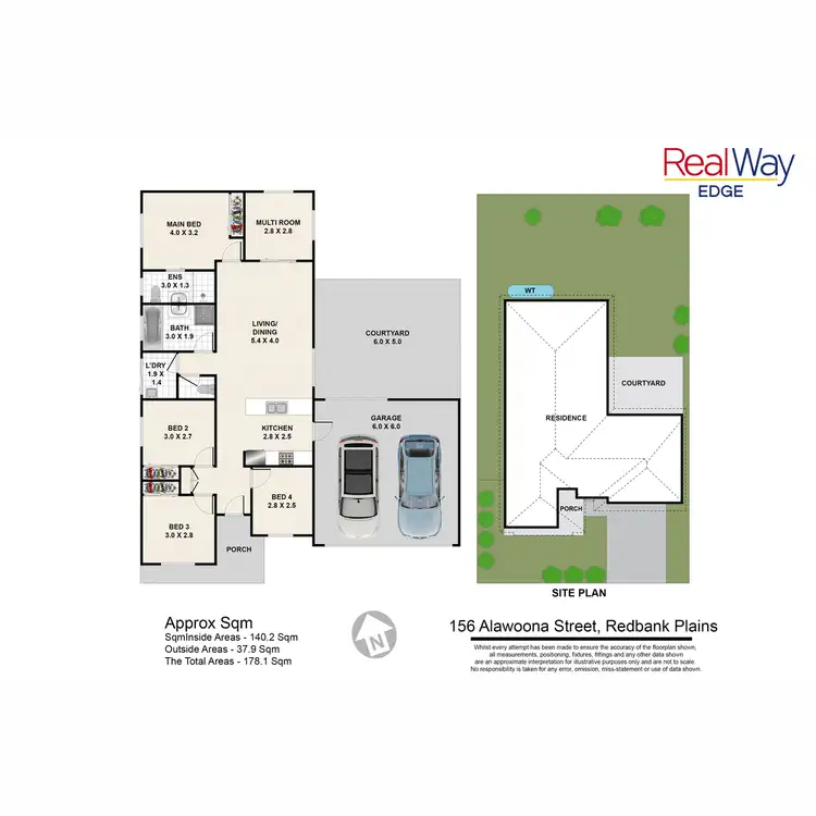 Floorplan of Homely house listing, 156 Alawoona Street, Redbank Plains QLD 4301