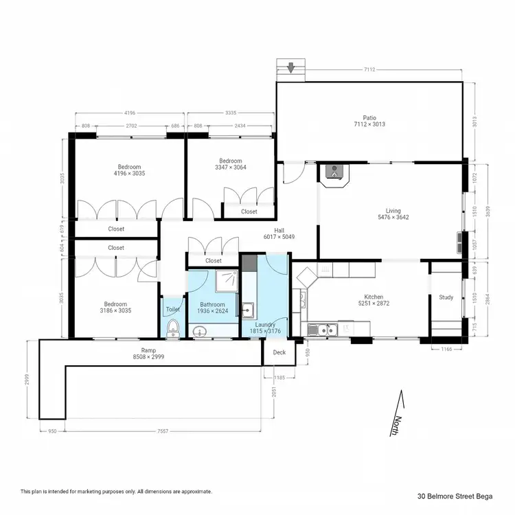 Floorplan of Homely house listing, 30 Belmore Street, Bega NSW 2550