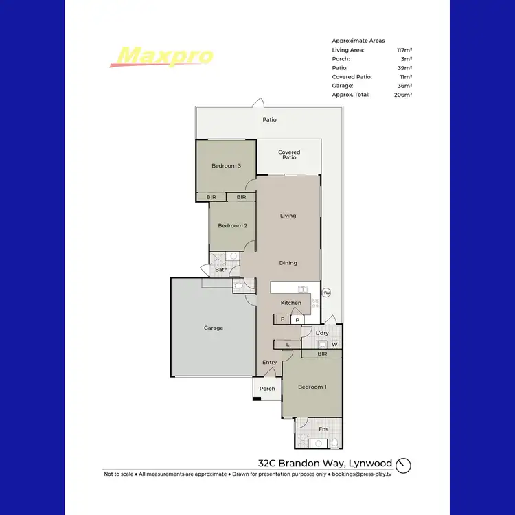 Floorplan of Homely house listing, 32C Brandon Way, Lynwood WA 6147
