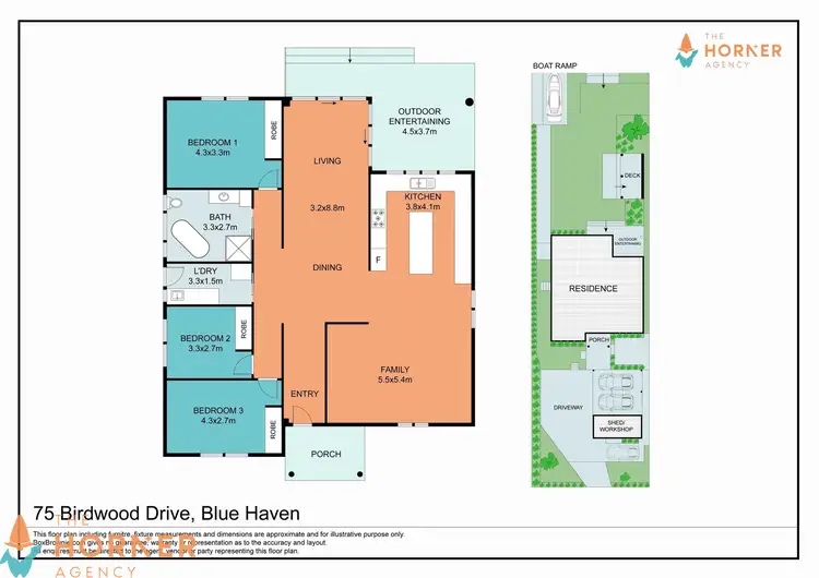 Floorplan of Homely house listing, 75 Birdwood Drive, Blue Haven NSW 2262