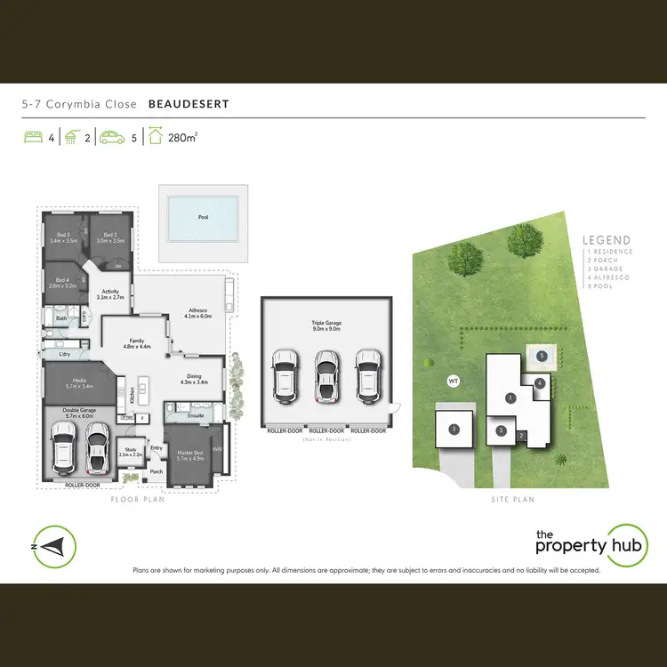 Floorplan of Homely house listing, 5-7 Corymbia Close, Beaudesert QLD 4285