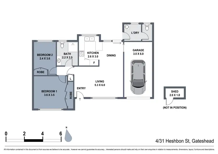 Floorplan of Homely apartment listing, 4/31 Heshbon Street, Gateshead NSW 2290