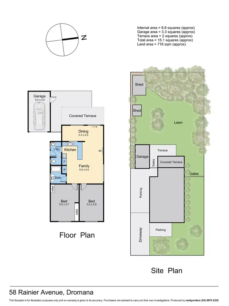 Floorplan of Homely house listing, 58 Rainier Avenue, Dromana VIC 3936