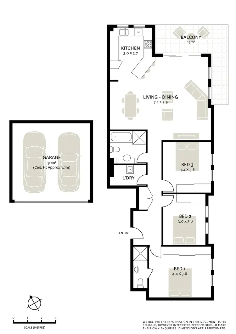 Floorplan of Homely apartment listing, 6/1-3 Bay Road, Russell Lea NSW 2046