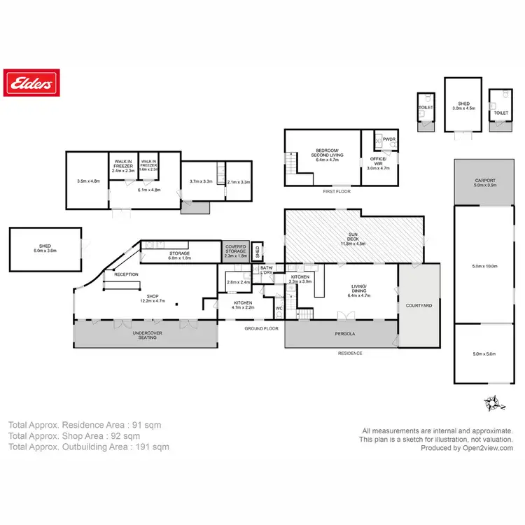 Floorplan of Homely rural property listing, 12 Addison Street, Swansea TAS 7190