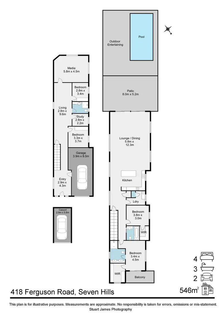 Floorplan of Homely house listing, 418 Ferguson Road, Seven Hills QLD 4170