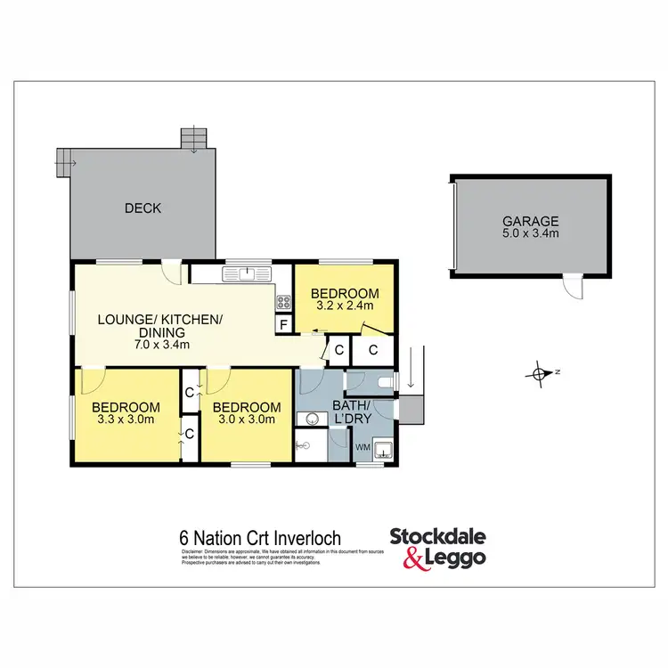Floorplan of Homely house listing, 6 Nation Court, Inverloch VIC 3996