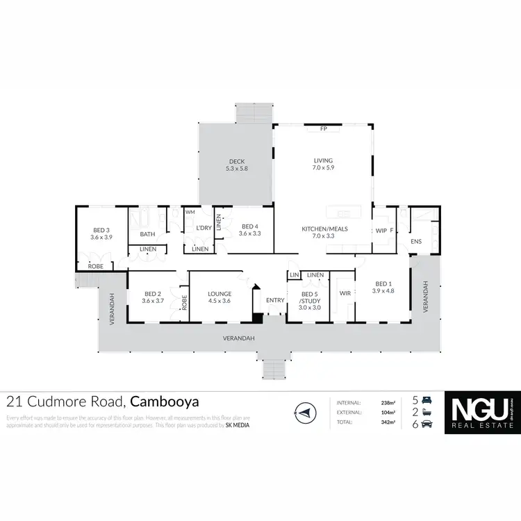 Floorplan of Homely house listing, 21 Cudmore Road, Cambooya QLD 4358