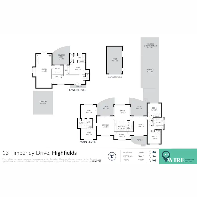 Floorplan of Homely house listing, 13 Timperley Drive, Highfields QLD 4352