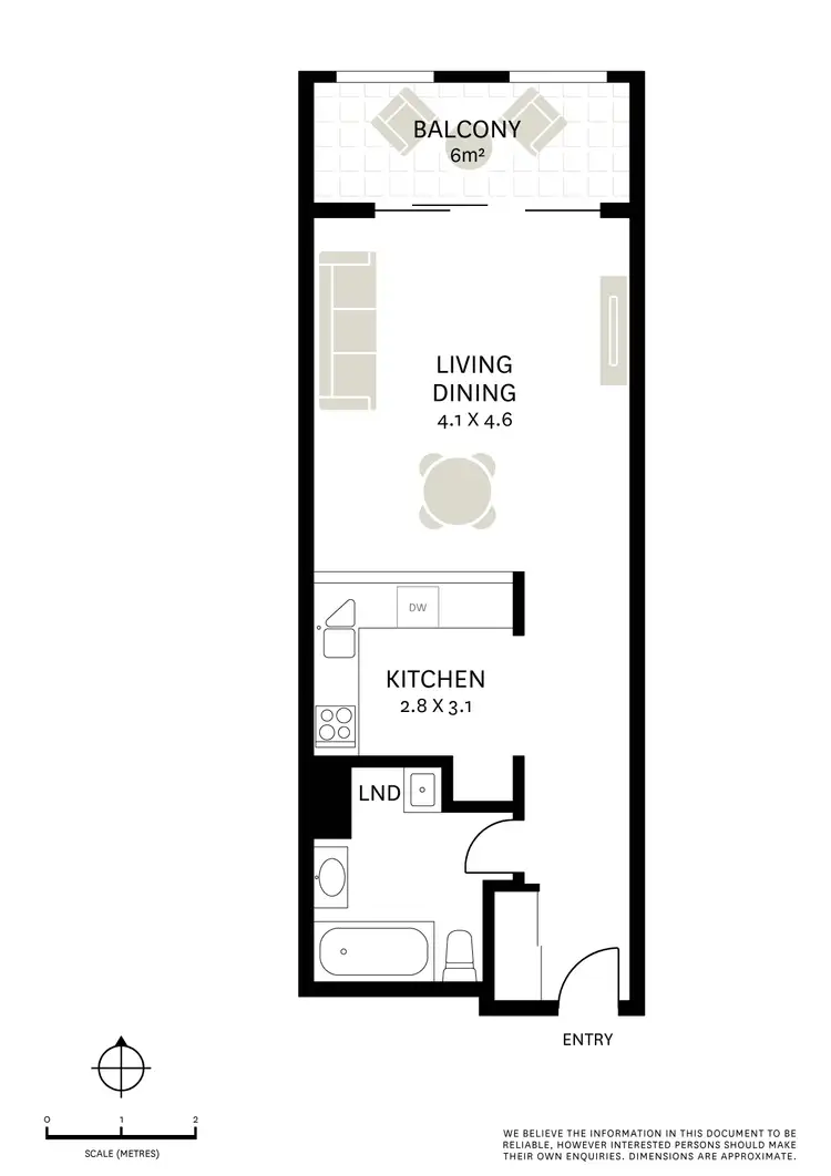 Floorplan of Homely apartment listing, 202/1 Poplar Street, Surry Hills NSW 2010