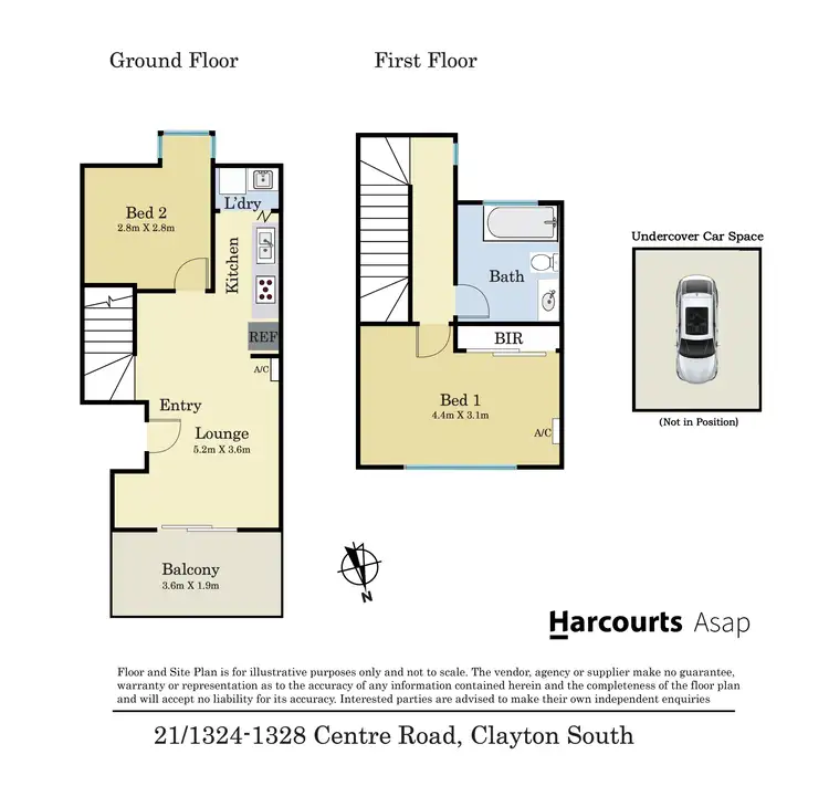 Floorplan of Homely apartment listing, 21/1324-1328 Centre Road, Clayton South VIC 3169
