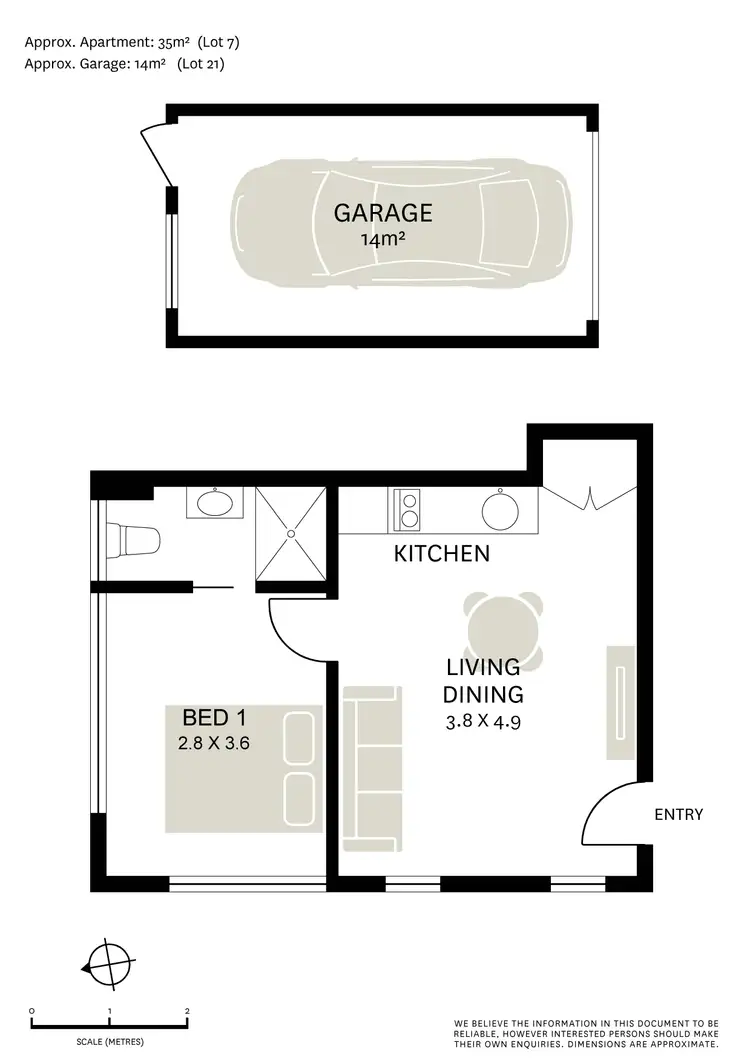 Floorplan of Homely apartment listing, 7/3 McDonald Street, Potts Point NSW 2011
