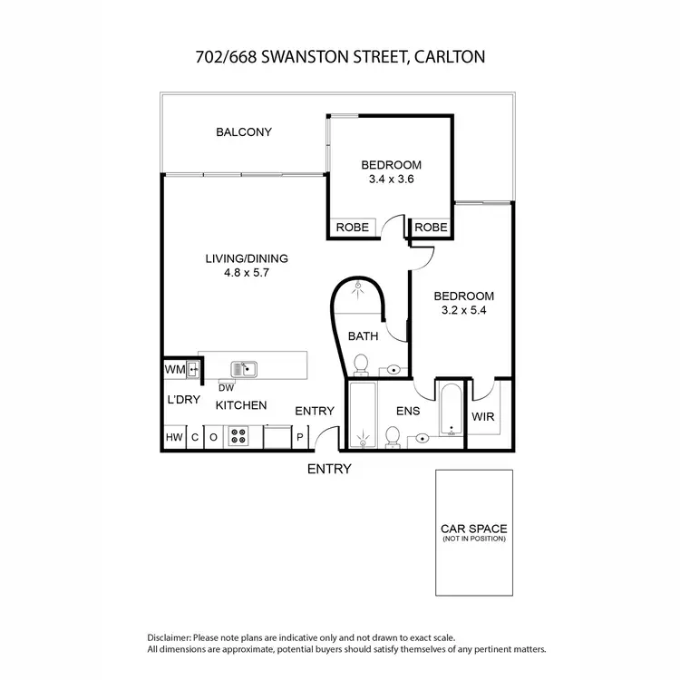 Floorplan of Homely apartment listing, 702/668 Swanston Street, Carlton VIC 3053