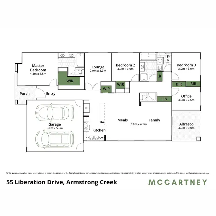 Floorplan of Homely house listing, 55 Liberation Drive, Armstrong Creek VIC 3217