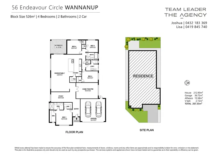 Floorplan of Homely house listing, 56 Endeavour Circle, Wannanup WA 6210