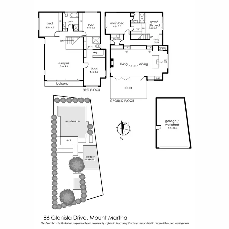 Floorplan of Homely house listing, 86 Glenisla Drive, Mount Martha VIC 3934