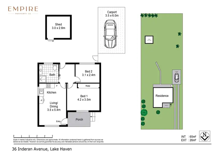 Floorplan of Homely house listing, 36 Inderan Avenue, Lake Haven NSW 2263