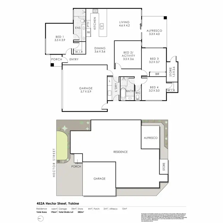 Floorplan of Homely house listing, 452A Hector Street, Yokine WA 6060