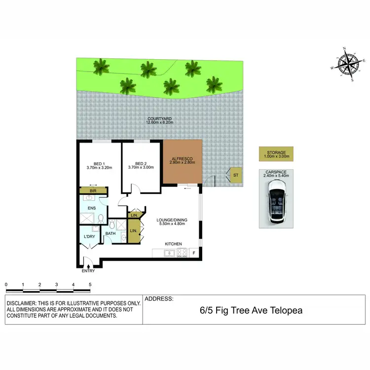 Floorplan of Homely unit listing, 6/5-7 Fig Tree Avenue, Telopea NSW 2117