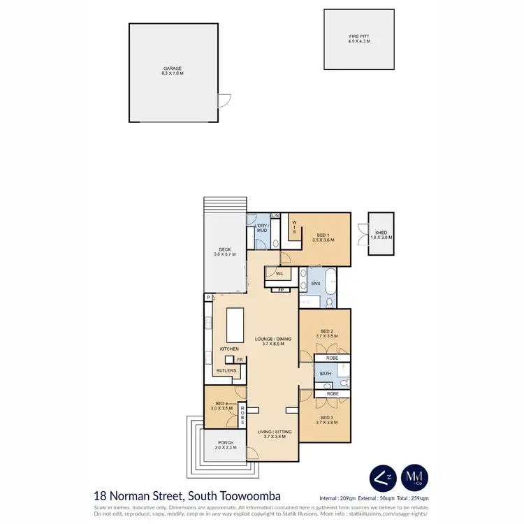 Floorplan of Homely house listing, 18 Norman Street, South Toowoomba QLD 4350