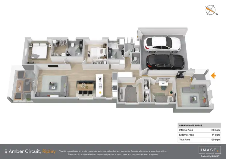 Floorplan of Homely house listing, 8 Amber Circuit, Ripley QLD 4306