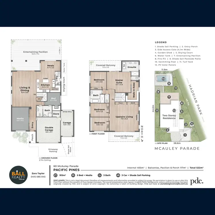 Floorplan of Homely house listing, 60 McAuley Parade, Pacific Pines QLD 4211
