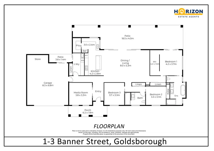 Floorplan of Homely house listing, 1-3 Banner Street, Goldsborough QLD 4865