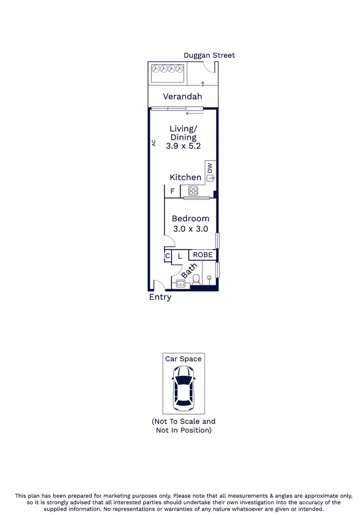 Floorplan of Homely apartment listing, CG15/8 Olive York Way, Brunswick West VIC 3055