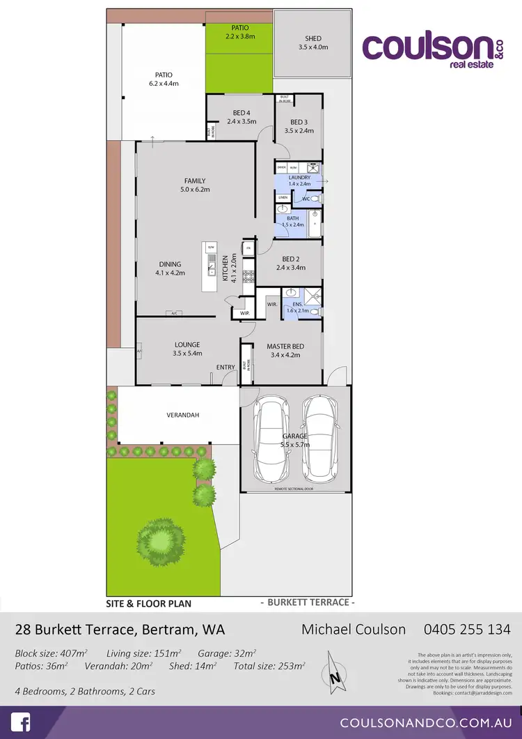 Floorplan of Homely house listing, 28 Burkett Terrace, Bertram WA 6167
