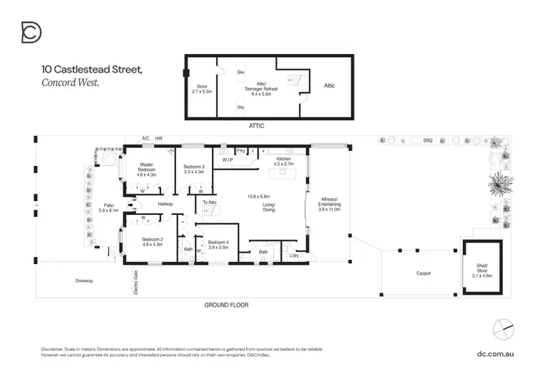 Floorplan of Homely house listing, 10 Castlestead Street, Concord West NSW 2138