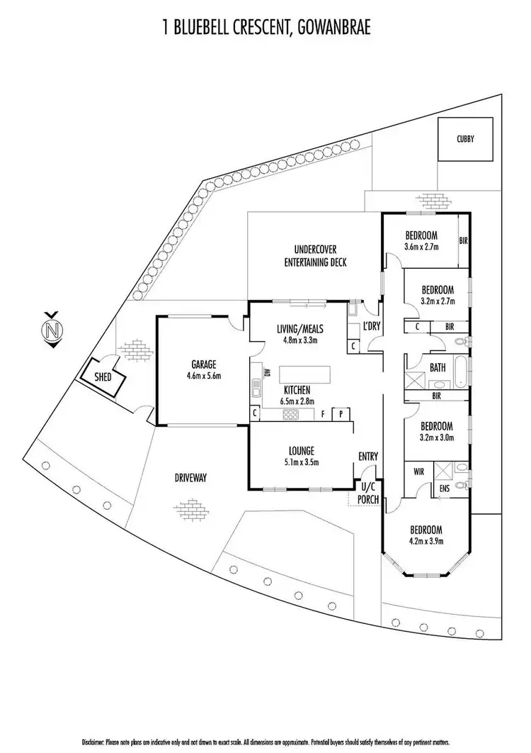 Floorplan of Homely house listing, 1 Bluebell Crescent, Gowanbrae VIC 3043