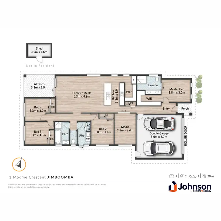 Floorplan of Homely house listing, 1 Moonie Crescent, Jimboomba QLD 4280