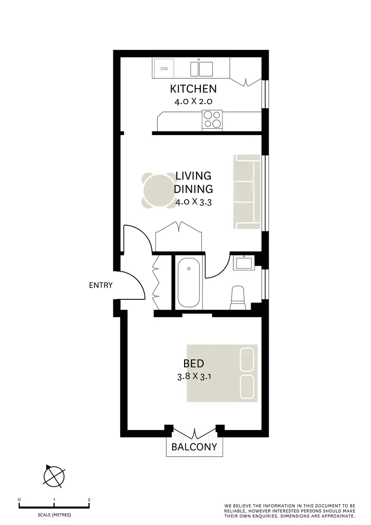 Floorplan of Homely apartment listing, 11/101 Kirribilli Avenue, Kirribilli NSW 2061