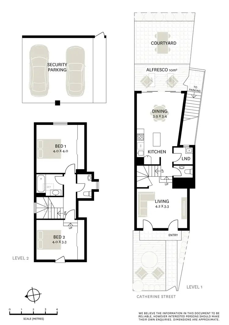 Floorplan of Homely townhouse listing, 4/339 Catherine Street, Lilyfield NSW 2040