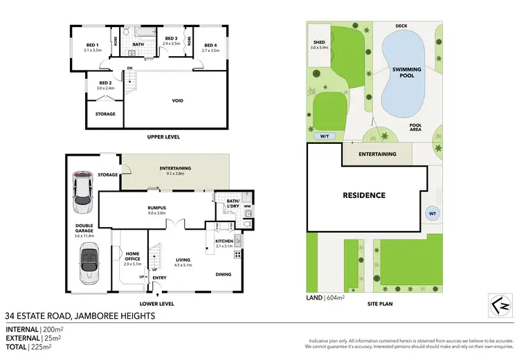 Floorplan of Homely house listing, 34 Estate Road, Jamboree Heights QLD 4074
