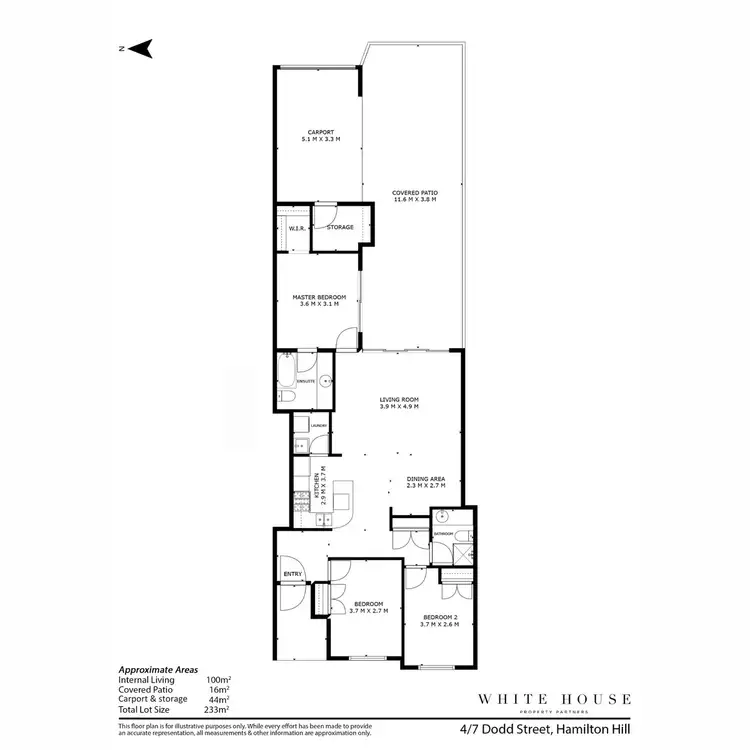 Floorplan of Homely villa listing, 4/7 Dodd Street, Hamilton Hill WA 6163