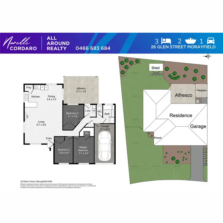 Floorplan of Homely house listing, 26 Glenn Street, Morayfield QLD 4506