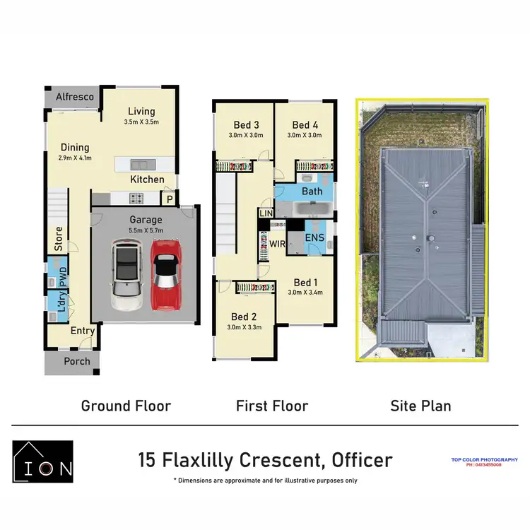 Floorplan of Homely house listing, 15 Flaxlilly Crescent, Officer VIC 3809