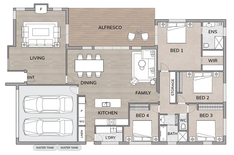 Floorplan of Homely house listing, 8 Baratta Street, Crace ACT 2911
